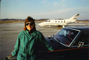 at the airport